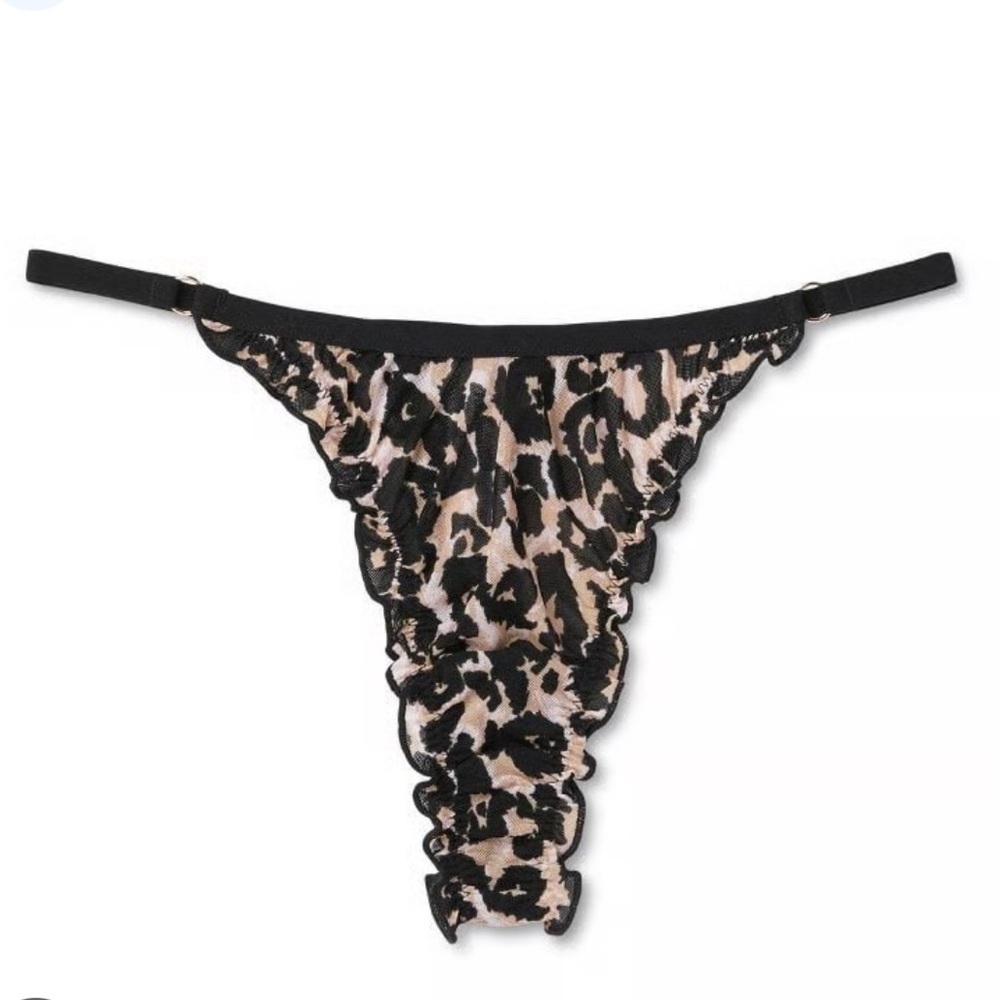 DVF X Target Leopard Print Thong Mesh Panty Size 2X NEW!